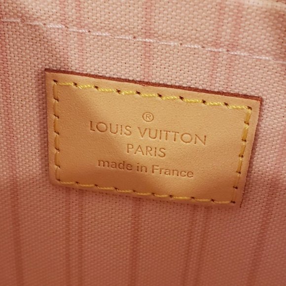 Louis Vuitton Neverfull MM Pochette in Damier Azur Canvas - Picture 5 of 9